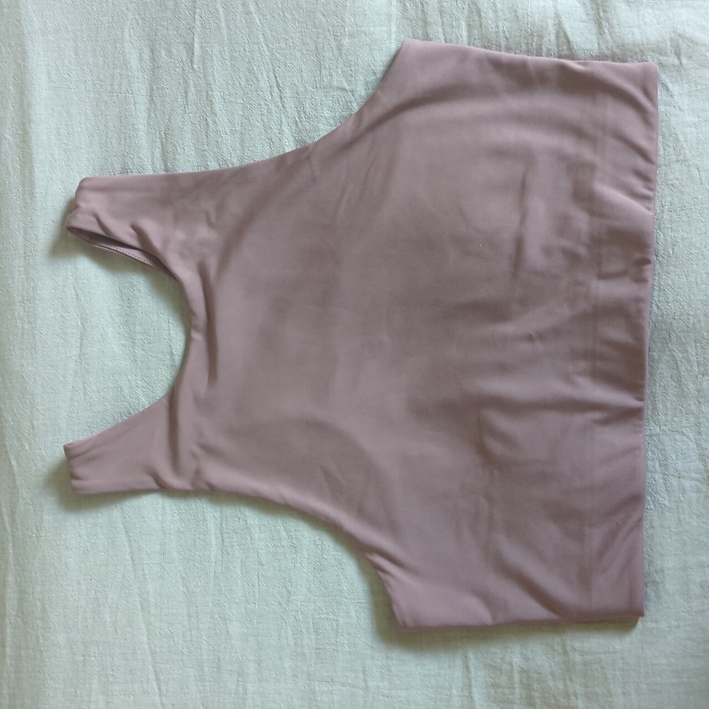 Girlfriend pink high neck bra